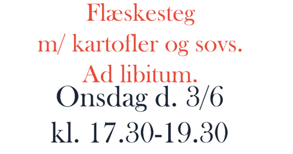 Vi spiser sammen d. 3/6