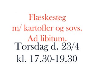 Vi spiser sammen d. 23/4