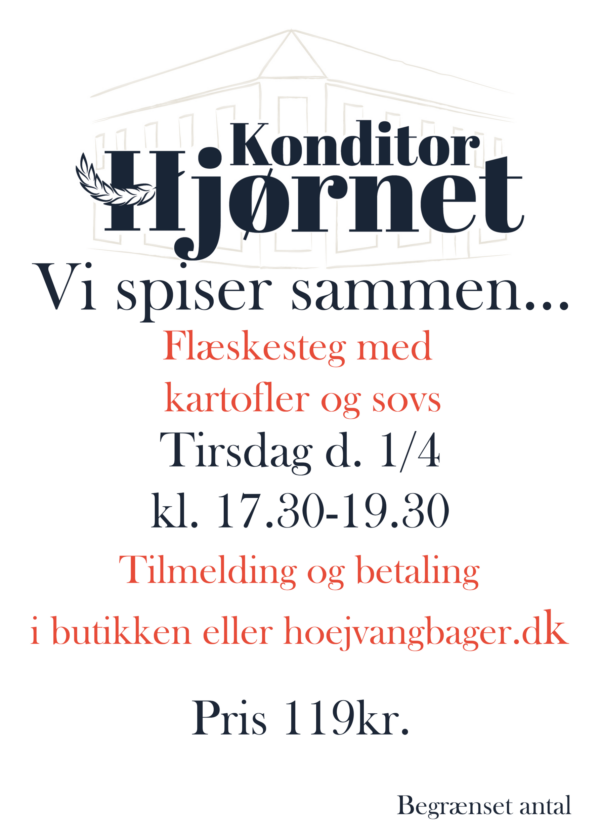 1/4 Flæskesteg med kartofler og sovs